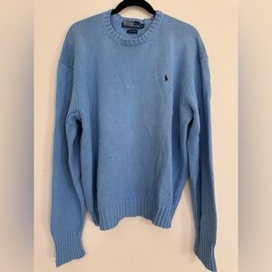 Polo Ralph Lauren Light Blue Crewneck Sweater 100% cotton